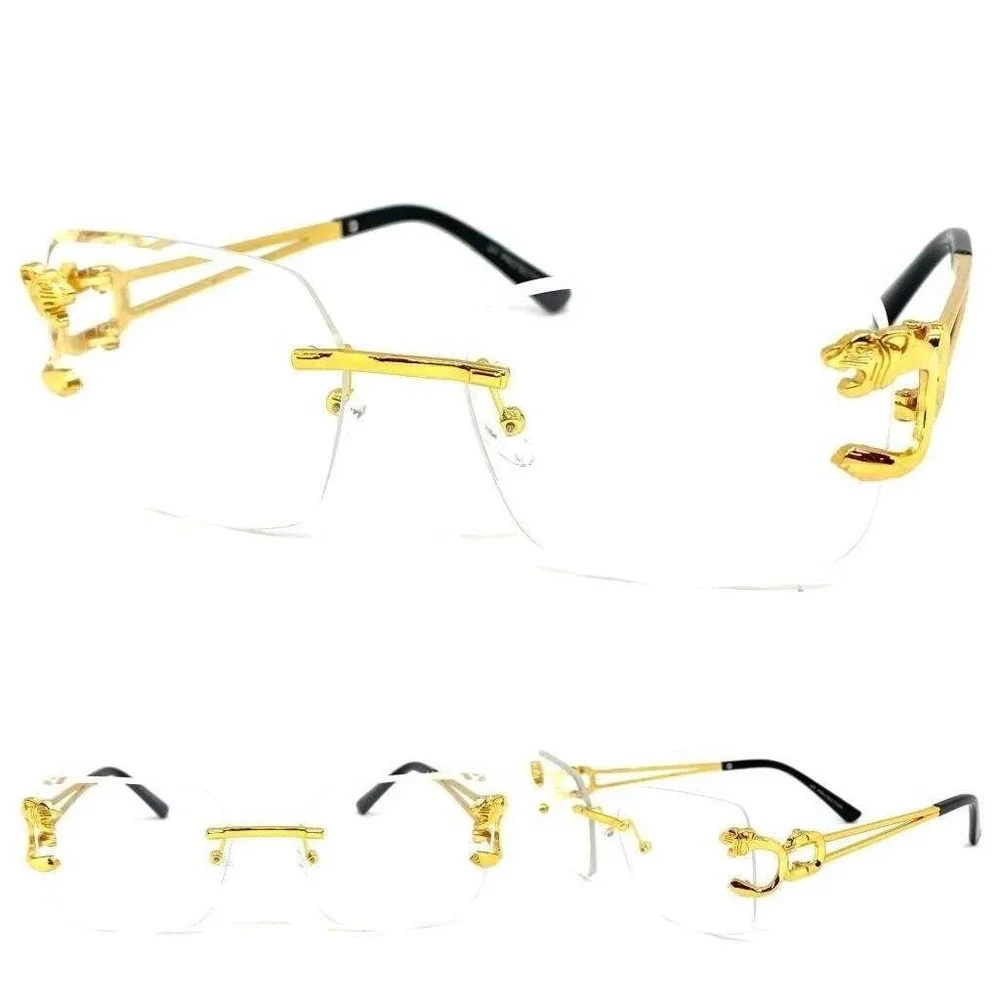 Metal Frame Retro Clear Lens Glasses Street Wear‎ Gangster Hip Hop Cholo Shades